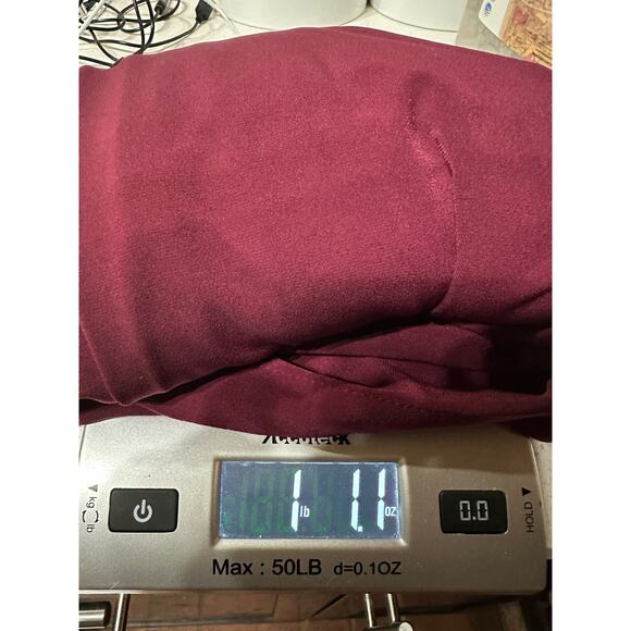 Susan Graver Liquid Knit 2 in 1 Open Cardigan Tank Burgundy Stretch XL  
Party - Picture 9 of 10